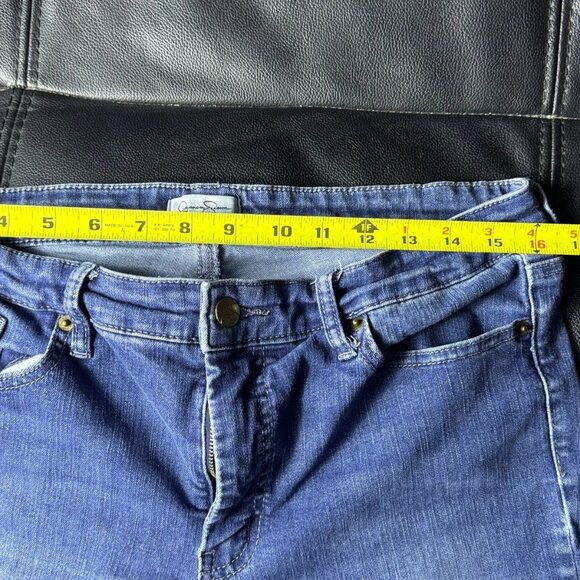 Jessica Simpson Kiss Me Super Skinny Jeans Raw Hem Distressed Women’s 14/32 - Picture 15 of 15